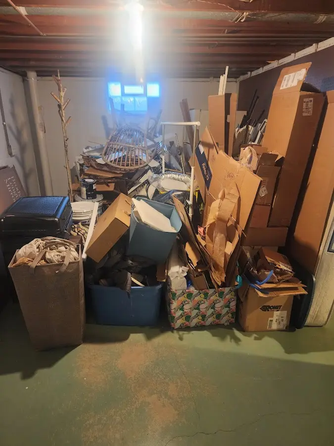 Roll-off dumpster container at job site for Yard Waste Dumpster Rental in Independence